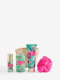 Paradise bath and body gift basket set with shower gel and lotion (British brand)