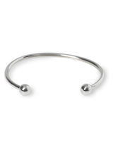 Next DCK Men's Silver Tone Stainless Steel Ball Cuff Bracelet- Buy online at McGrocer