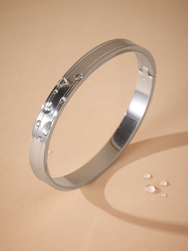 Stainless steel bangle (British brand)
