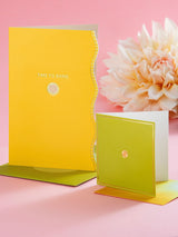 Next Hallmark Yellow Green 'Time to Shine' Card Vivid Aura Greeting Card- Buy online at McGrocer