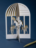 Hallmark 3D Carousel greeting card - Paper Fables, UK version