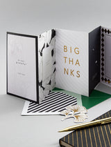 Next Hallmark Memento Luxe Black White Gold Premium Thank You Card- Buy online at McGrocer