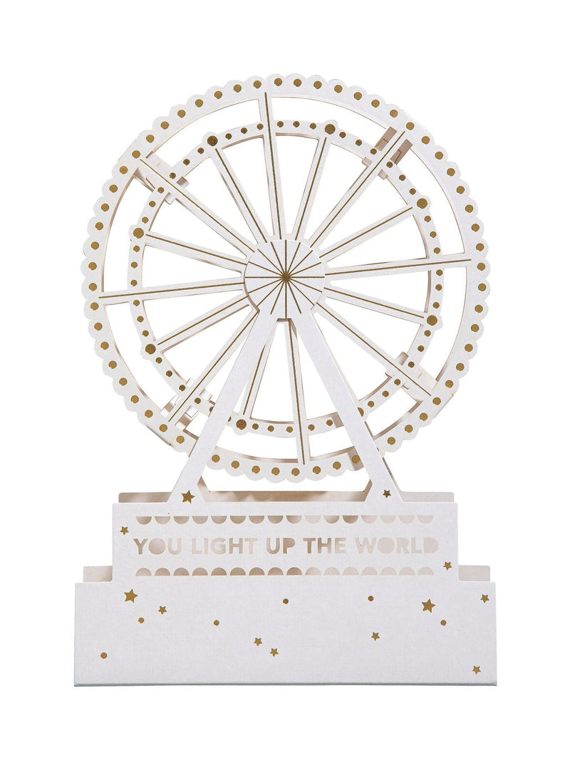 Hallmark 3D Ferris Wheel greeting card, UK version