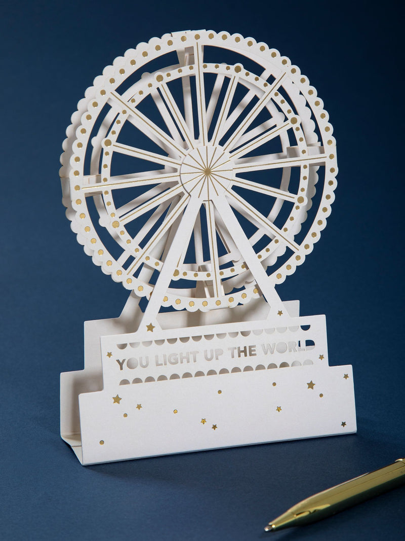 Hallmark 3D Ferris Wheel greeting card, UK version