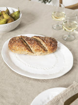 Next Garden Trading White Overton Ceramic Serving Platter 31.5x40cm- Buy online at McGrocer