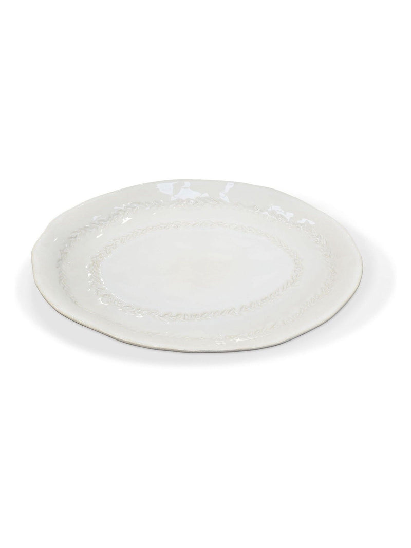 Garden Trading White Overton ceramic serving platter 31.5x40cm, UK version