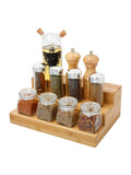 COPCO brown tiered wooden spice rack 30x20x11cm, imported from the UK