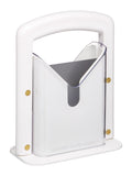 Kitchencraft White Bagel Guillotine Quick Slice Safety Knife, UK version