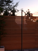 Next SolarCentre Black Farnworth Festoon 2.7m Height Adjustable Pole- Buy online at McGrocer