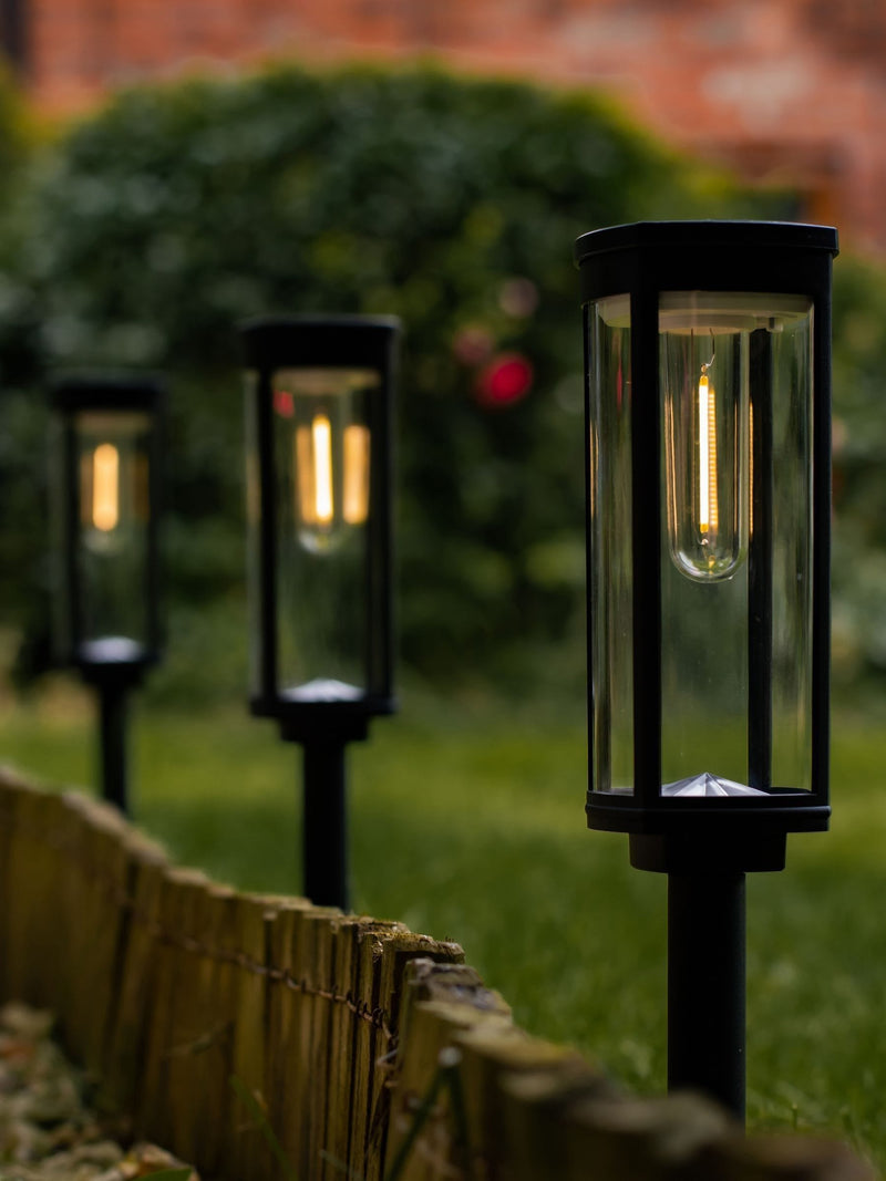 SolarCentre Lavenham solar garden lights set of 4, UK version