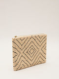 Phase Eight beaded cotton clutch bag - British product