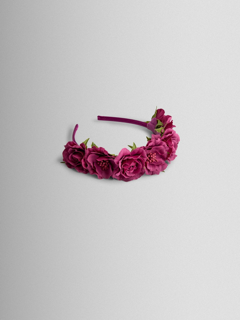 JoJo Maman Bébé purple floral alice headband, imported from the UK