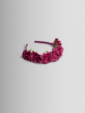 JoJo Maman Bébé purple floral alice headband, imported from the UK