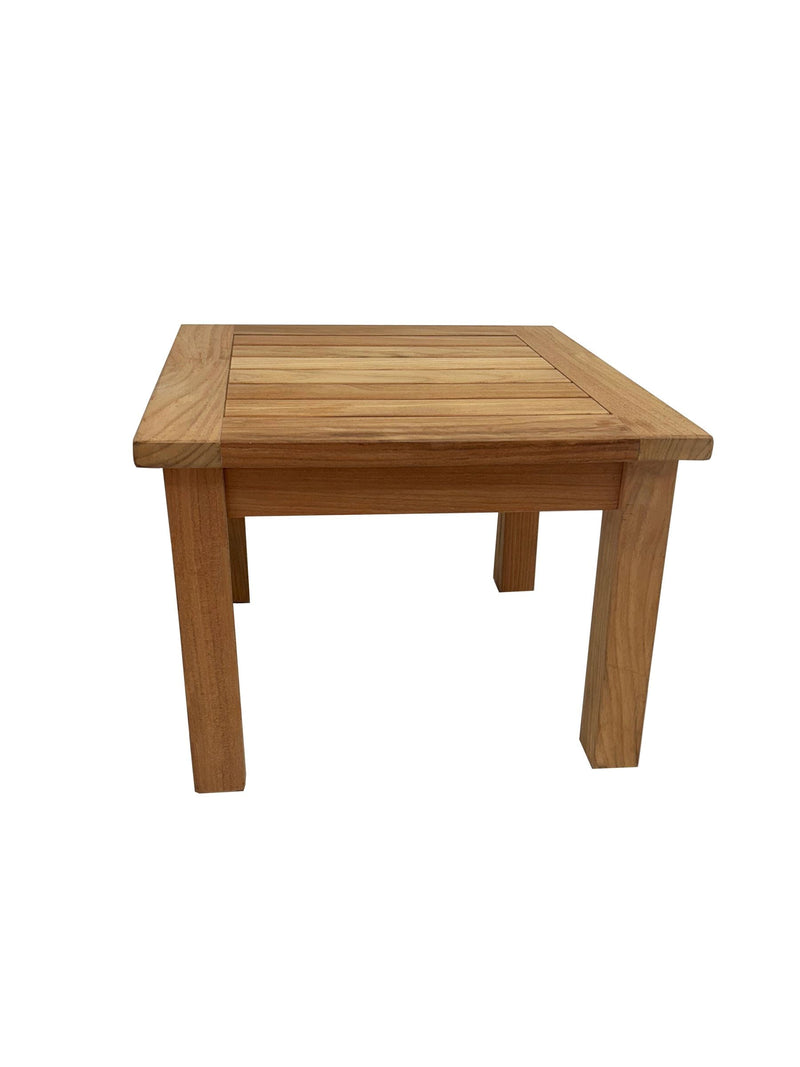 Laura Ashley side table natural teak Salcey 40x50x50cm (British brand)