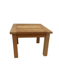 Laura Ashley side table natural teak Salcey 40x50x50cm (British brand)