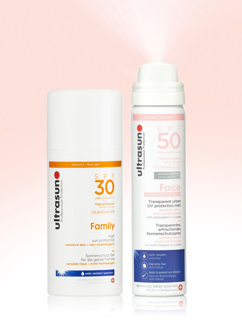 Ultrasun Family SPF Essentials sunscreen bundle (British brand)