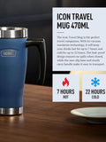 Thermos Solent Navy travel mug 470ml (British brand)