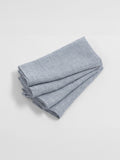 Secret Linen Store French blue stripe linen napkins set of four 47x47cm (British brand)