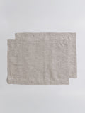 Secret Linen Store natural stripe linen placemats set of 2 35x50cm (British brand)