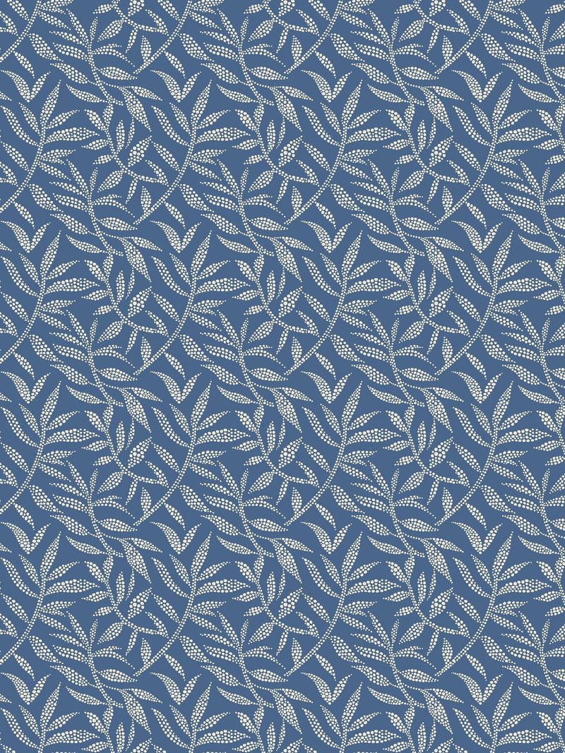 Ohpopsi Royal Dotty Leaf wallpaper sample, UK version