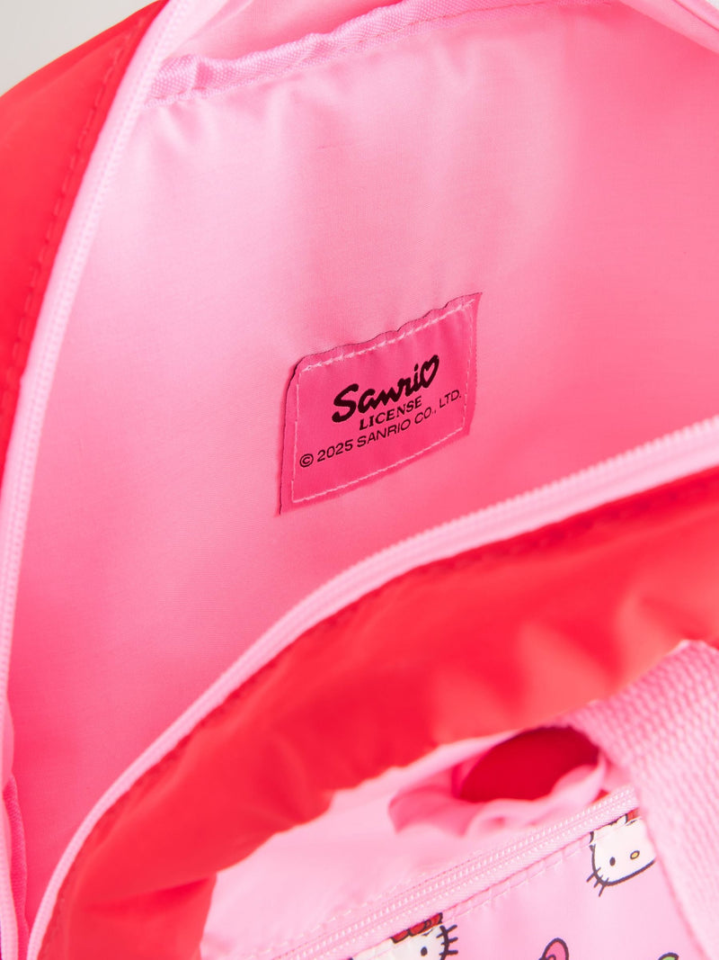 Hello Kitty pink rucksack with polyester fabric (British brand)