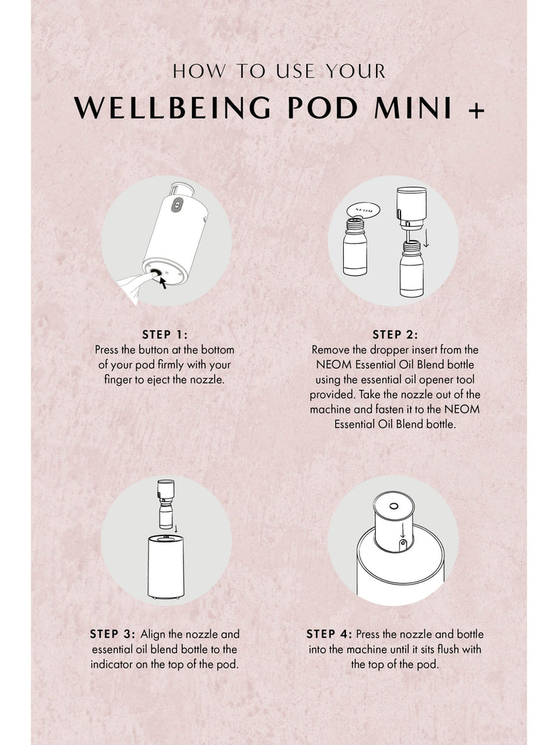 NEOM Pod Mini+ waterless diffuser, UK version