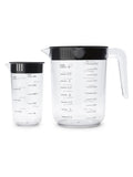 Brabantia transparent measuring jug set 250ml 1000ml, imported from the UK
