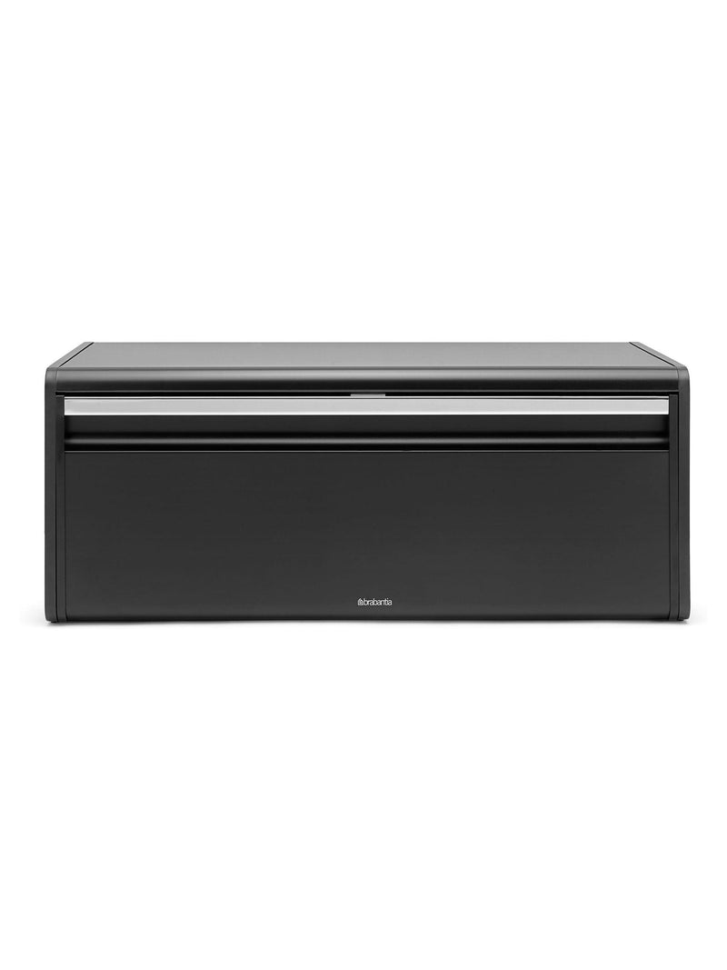 Brabantia black fall front bread bin - British product