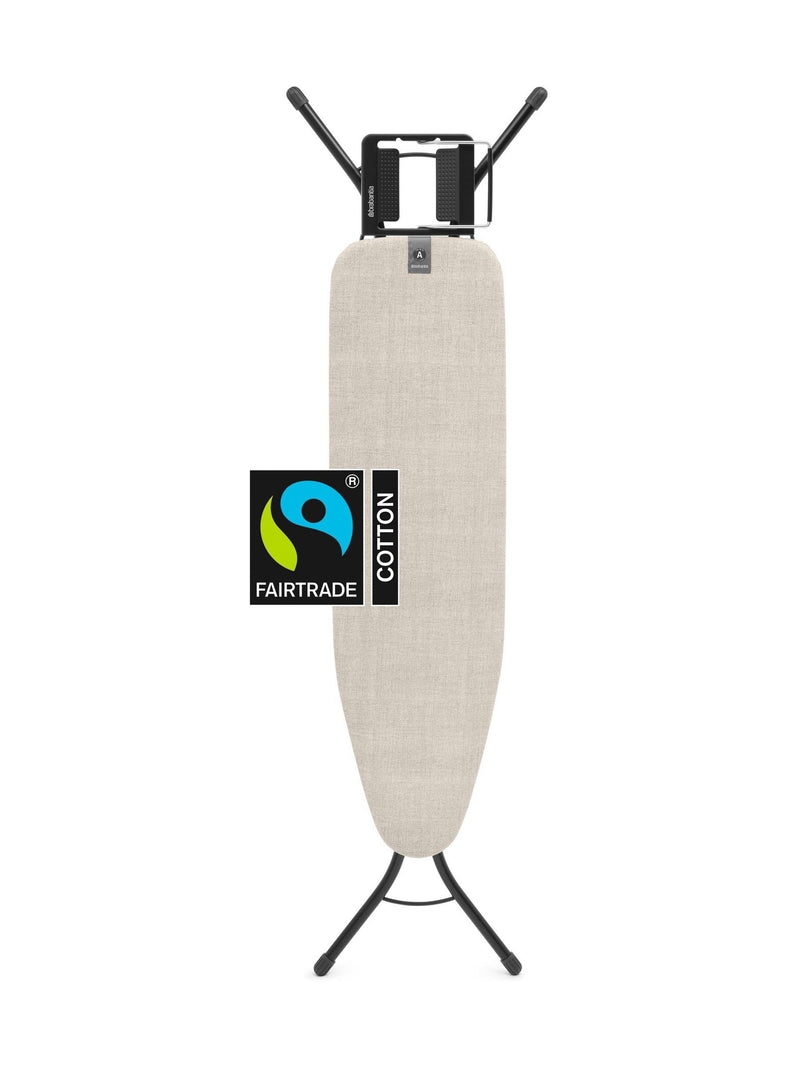 Brabantia denim grey ironing board size A with steam iron rest, UK version