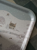 Sophie Allport Off White Snowy Cottage serving tray 43x33cm (British brand)
