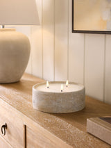 Next Lydford Cream 3 Wick LED Candle, 75cm- Buy online at McGrocer