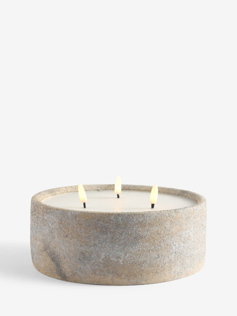Lydford Cream 3 Wick LED Candle, UK version