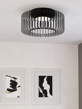Next Eglo Black Ginestrone-Z Steel RGB Ceiling Light- Buy online at McGrocer