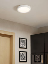 Next Eglo White Idun-E Basic Plastic Ceiling Light- Buy online at McGrocer