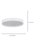 Eglo white plastic ceiling light, imported from the UK