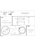 Eglo white plastic ceiling light, imported from the UK