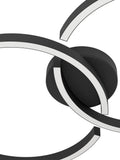 Eglo black Amandolo LED ceiling light 67.5cm, imported from the UK