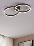 Eglo black Amandolo LED ceiling light 67.5cm, imported from the UK