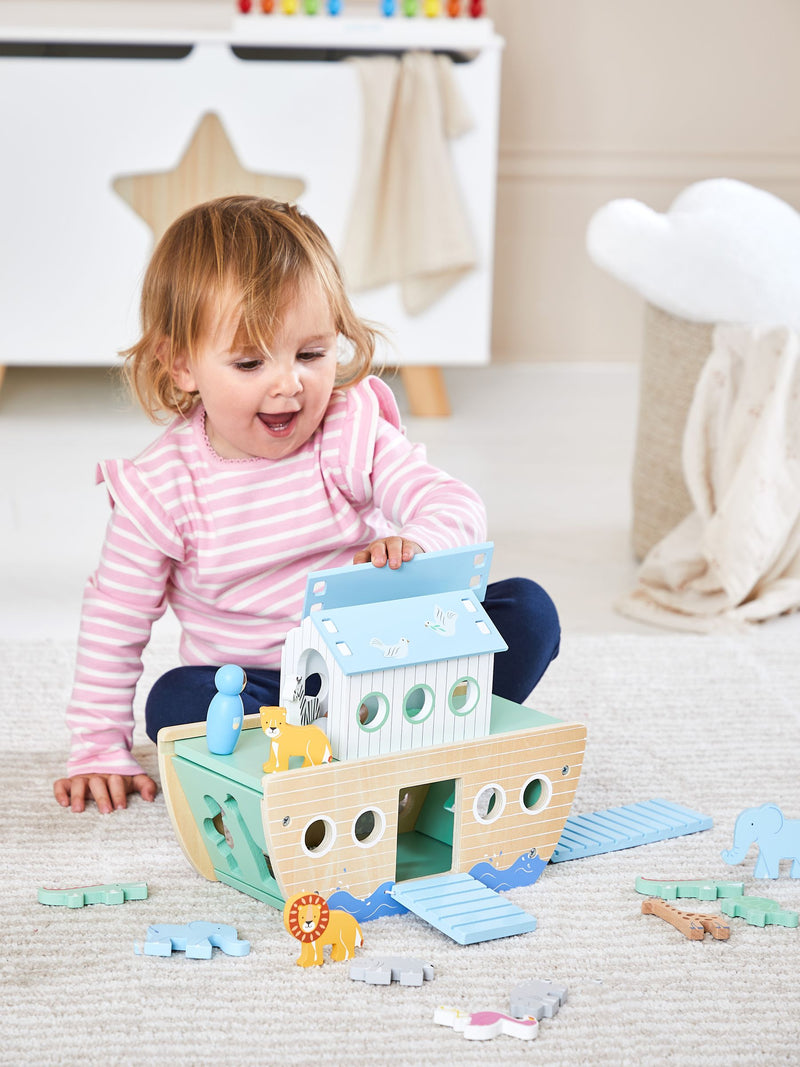JoJo Maman Bébé Noah's Ark wooden playset, imported from the UK