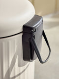 Cream rib pedal bin 3L soft close, UK version