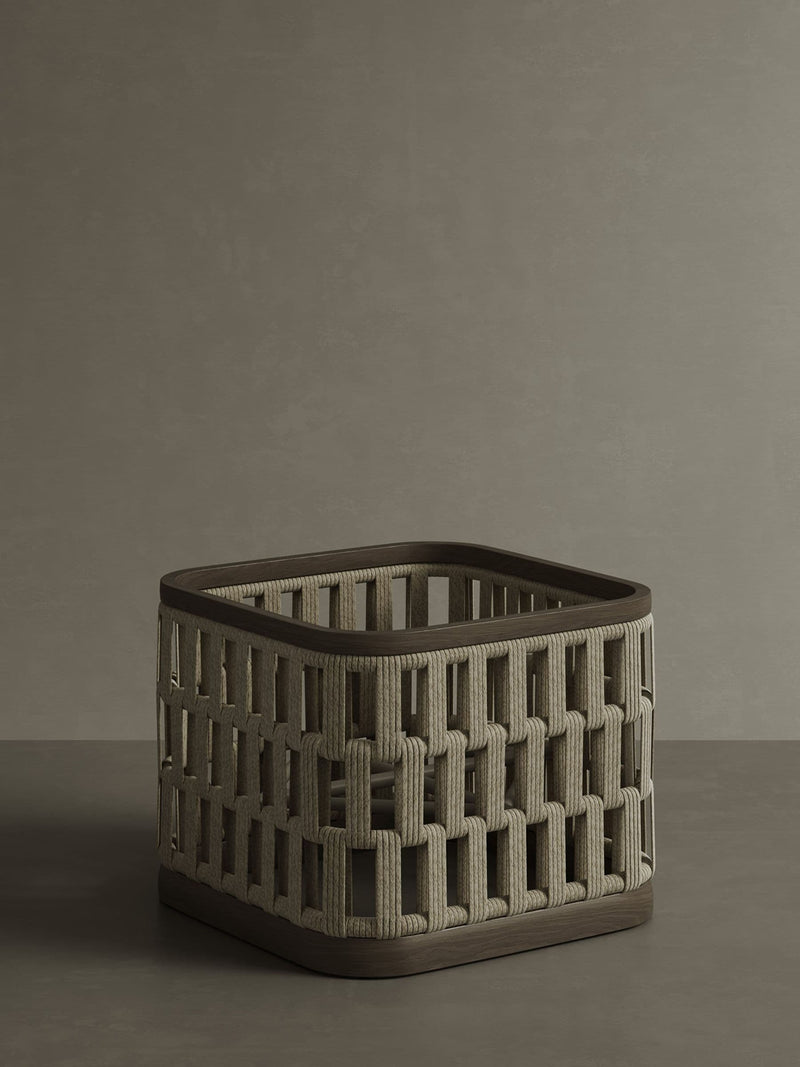 Nth Degree dark teak N2 medium garden planter (British brand)