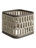 Nth Degree dark teak N2 medium garden planter (British brand)