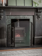 Next Garden Trading Black Latton Folding Firescreen- Buy online at McGrocer