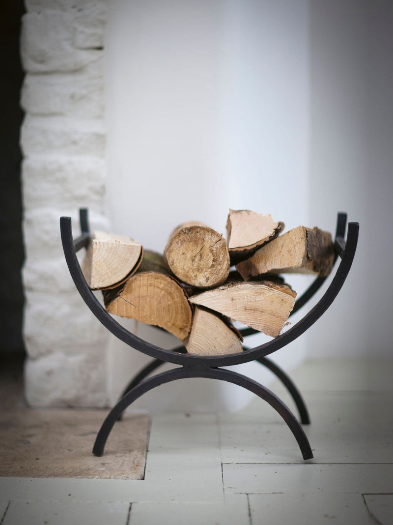 Garden Trading wrought iron classic log holder 38cm (British brand)