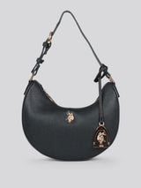 Next U.S. Polo Assn. Black Jones Small Round Hobo Bag- Buy online at McGrocer