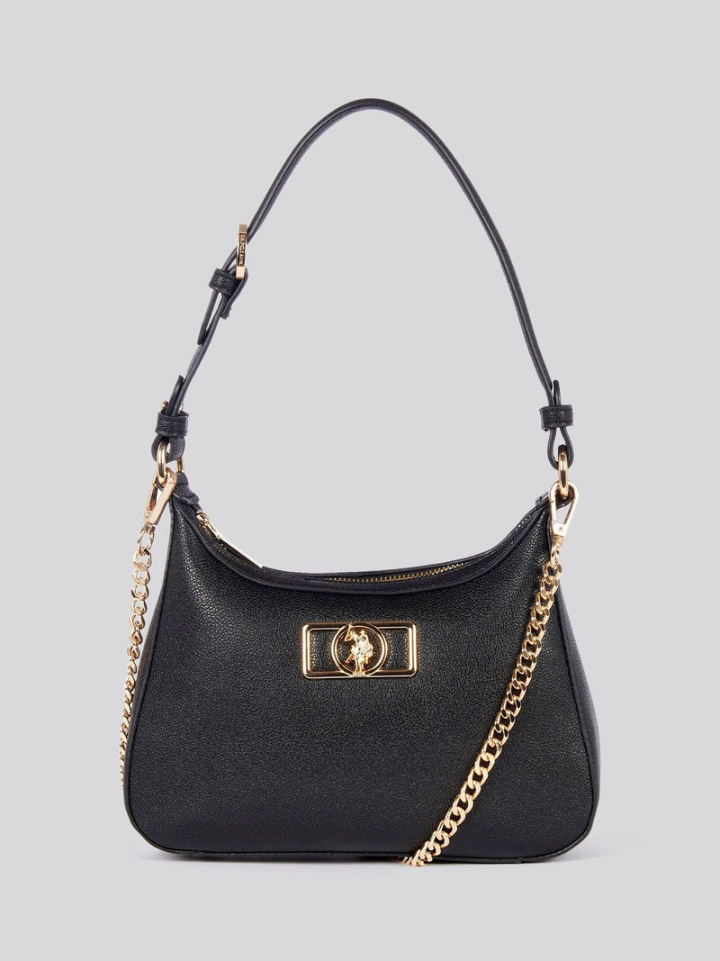 U.S. Polo Assn. black hobo bag, UK version