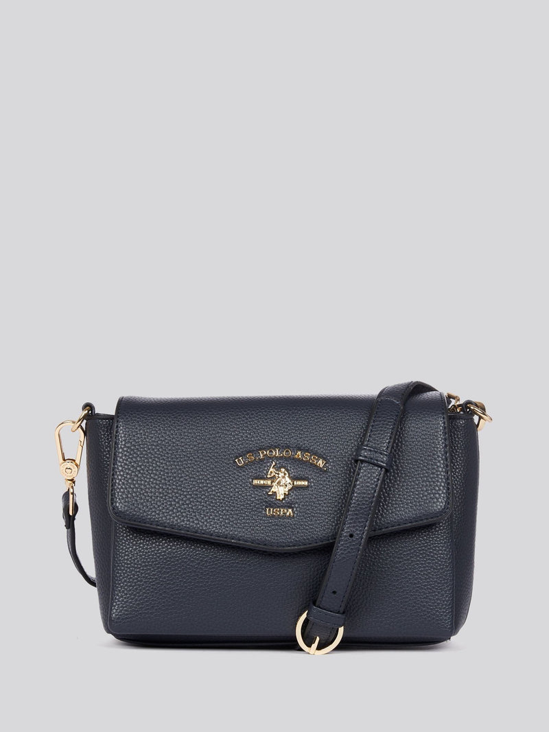 U.S. Polo Assn. blue Stanford Flap cross-body bag (British brand)