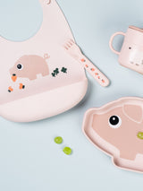 Next Done by Deer Pigee Pink Silicone Feeding Bib 27 x 19 x 4 cm- Buy online at McGrocer