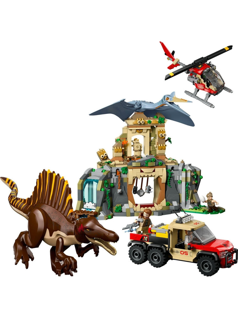 LEGO Jurassic World Spinosaurus and Quetzalcoatlus air mission set - British product