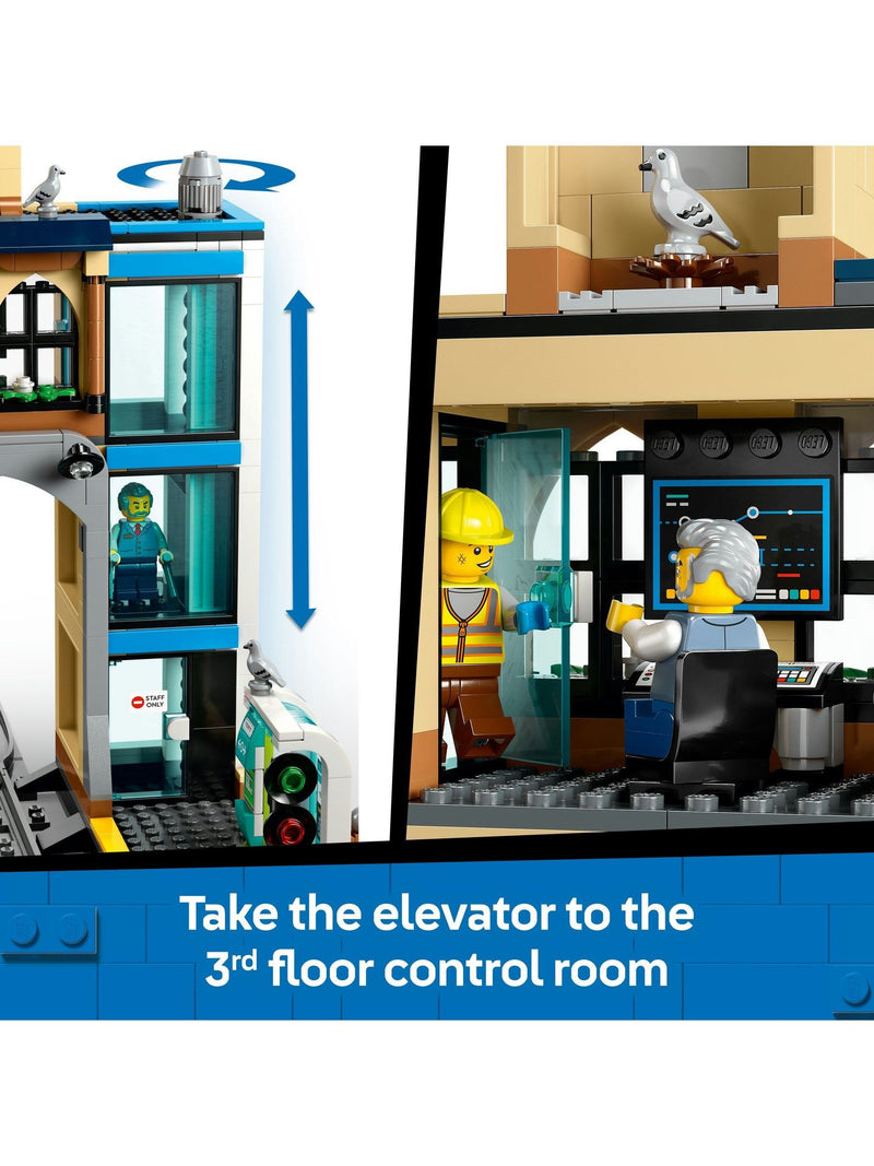LEGO City train station set 60469 construction toy, UK version